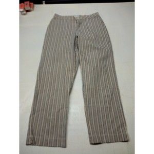Tan and Blue Straight Leg Pants